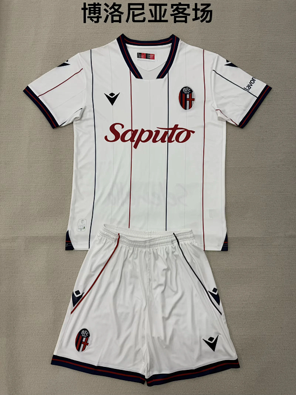 Niño_kids kit 25-26 Bologna away soccer jersey size 16-28